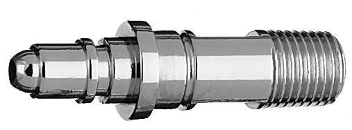 DISS NIPPLE CO2 to 1/4" M Medical Gas Fitting, DISS, 1080-A, CO2, Carbon Dioxide, breathing mixture